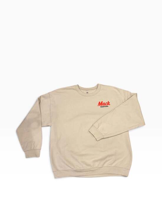 Mack Trucks Other - Mack Trucks Vintage Style Graphic Cream Sweatshirt Size XL